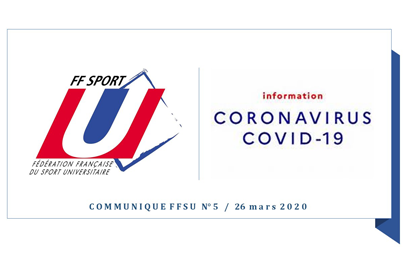 COVID-19 / Communiqué FFSU – Annulation de toutes les compétitions nationales universitaires pour la saison 2019-2020